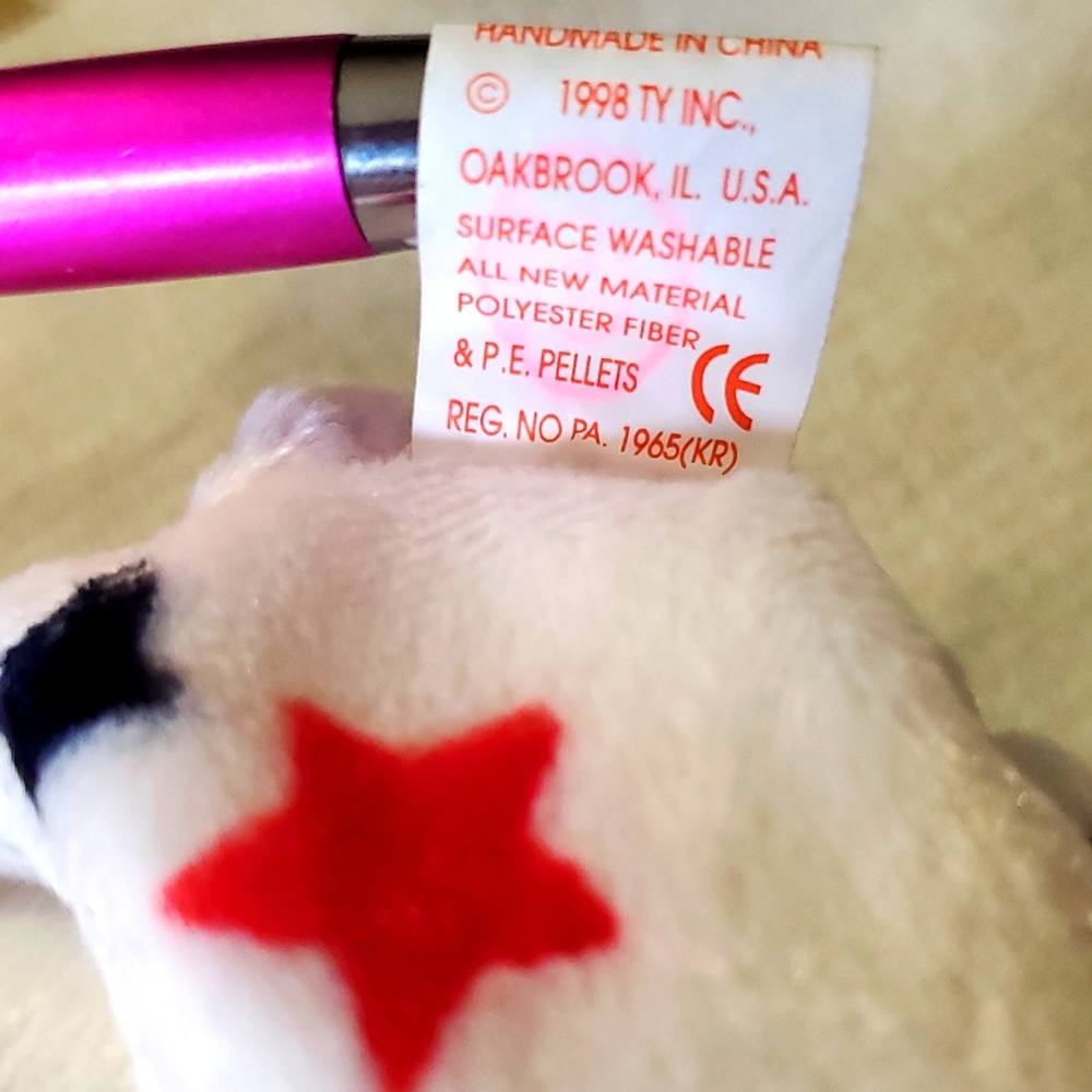 Ty USA 'Glory' Beanie Baby Bear - Picture 10 of 10